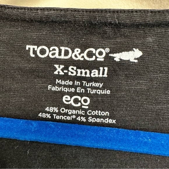 Toad & Co (Horny Toad)  - Rosemarie A-Line Dress in Black, size Extra Small - Picture 6 of 10